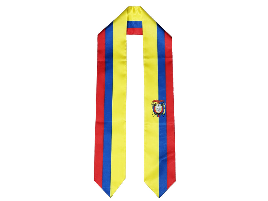 Ecuador Flag Graduation Stole, Ecuador Flag Graduation Sash, Ecuador Graduation Stole, Ecuadorian Flag Graduation Stole