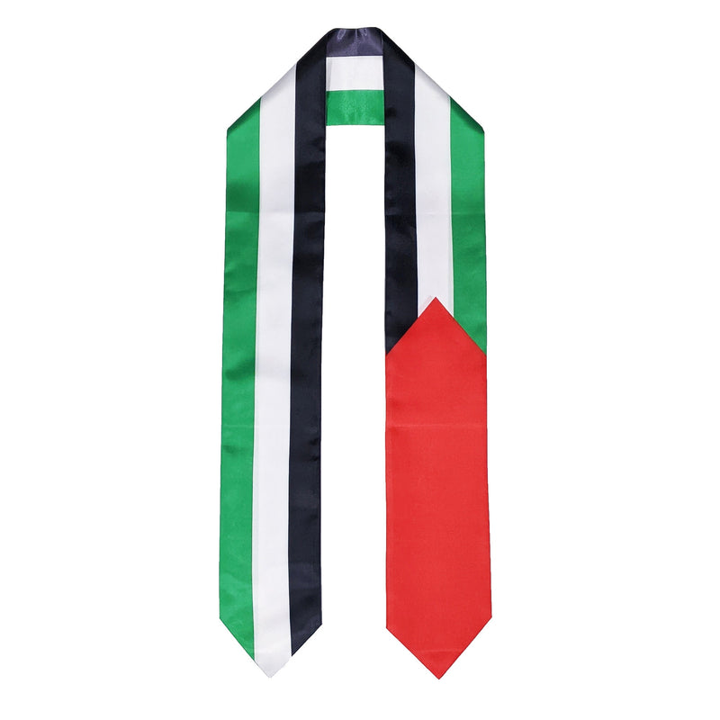Palestine Flag Graduation Stole, Palestine Flag Graduation Sash, Palestine Graduation Stole, Palestinian Flag Graduation Stole