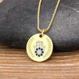 Hamsa Necklace, Hamsa Necklace Gold, Hamsa Evil Eye Necklace, Gold Plated Necklace Hamsa, Hamsa Hand Necklace, Small Hamsa Hand Of Fatima