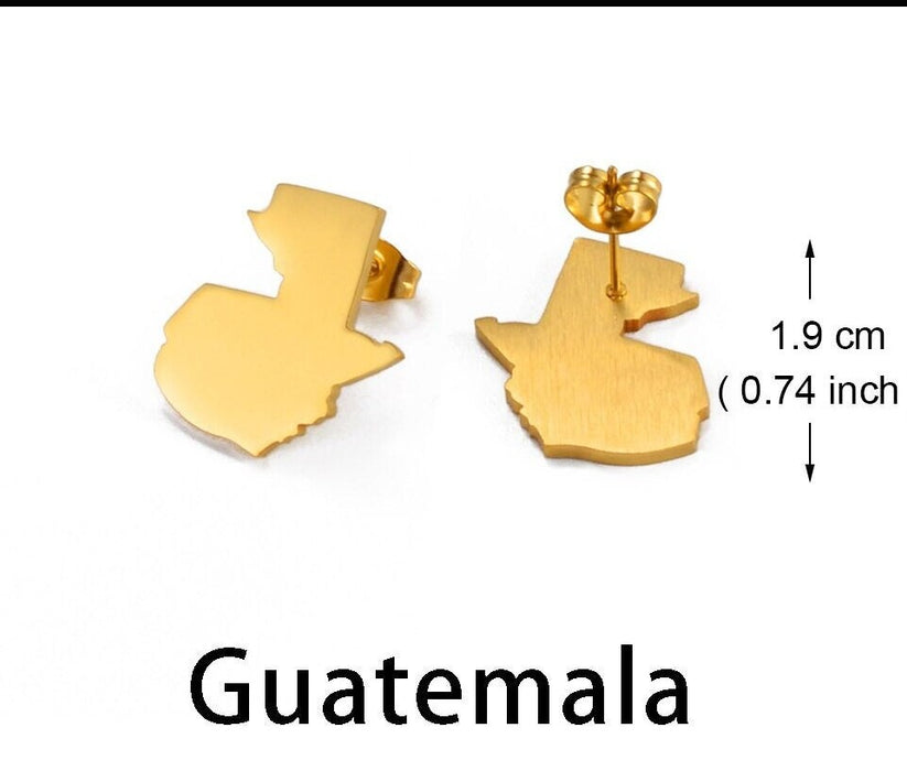 Guatemala 18K Gold Plated Earrings / Guatemala Jewelry / Guatemala Earrings / Guatemala Gift