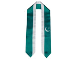 Pakistan Flag Graduation Stole, Pakistan Flag Graduation Sash, Pakistan Graduation Stole, Pakistani Flag Graduation Stole