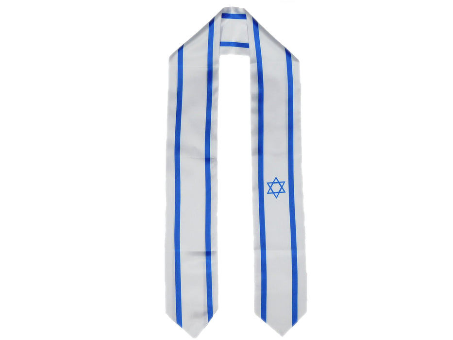 Israel Flag Graduation Stole, Israel Flag Graduation Sash, Israel Graduation Stole, Israel Flag Graduation Stole