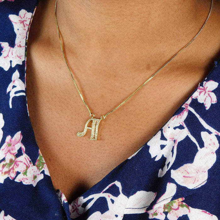 Initial Gold Plated Necklace, Cursive Initial Necklace, Little Girl Necklace With Initial, Initial Necklace For Her,pendent Necklace Initial