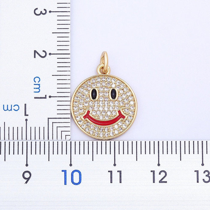 Smiley Face Necklace, Smiley Necklace, Gold Color Smiley Necklace, Dainty Smiley Face, Smiley Face Tiny, Pearl Necklace, Trouble Smiley