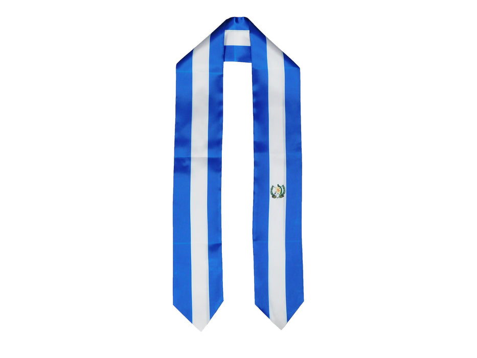 Guatemala Flag Graduation Stole, Guatemala Flag Graduation Sash, Guatemala Graduation Stole, Guatemala Flag Graduation Stole