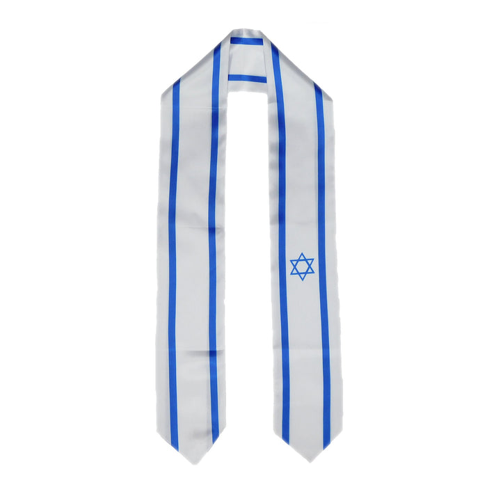 Israel Flag Graduation Stole, Israel Flag Graduation Sash, Israel Graduation Stole, Israel Flag Graduation Stole