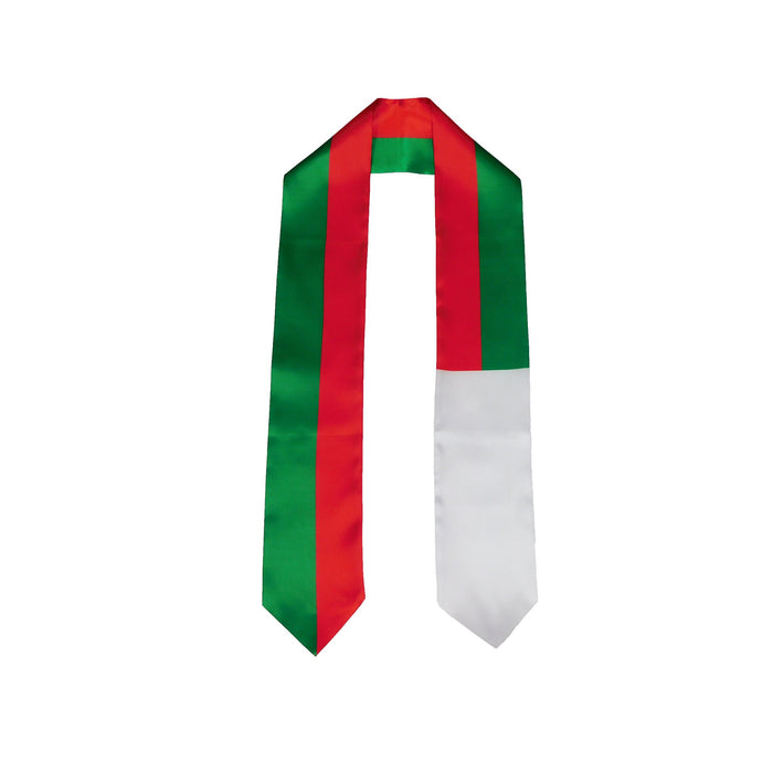 Madagascar Flag Graduation Stole, Madagascar Flag Graduation Sash, Madagascar Graduation Stole, Madagascar Flag Graduation Stole