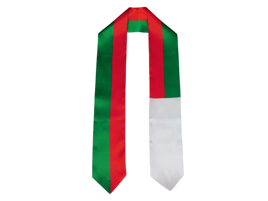 Madagascar Flag Graduation Stole, Madagascar Flag Graduation Sash, Madagascar Graduation Stole, Madagascar Flag Graduation Stole