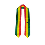 Ghana Flag Graduation Stole, Ghana Flag Graduation Sash, Ghana Graduation Stole, Ghana Flag Graduation Stole, Ghana Sash