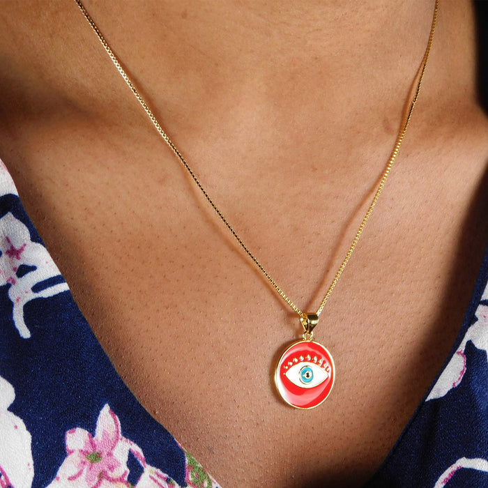 Evil Eye Pendant, Evil Eye Charms, Evil Eye Necklace Gold Plated, Evil Eye Choker, Dainty Evil Eye, Evil Eye Initial, Evil Eye Protection