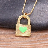 Gold Plated Lock necklace, gold lock necklace, lock chain necklace, lock necklace gold, men necklace lock, dainty lock necklace