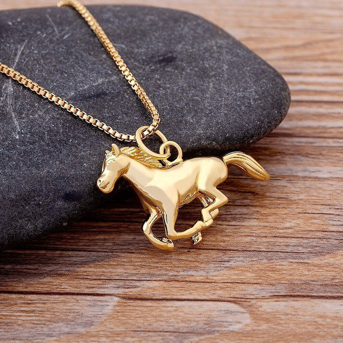 Horse Necklace, Horse Necklace Jewelry, Horse Gifts, Horse Gifts For Women, Horse Pendant, Horse Owner Gift, Mustang Horse Gift