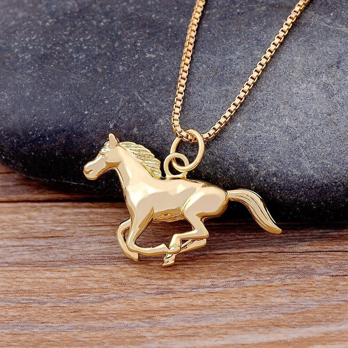 Horse Necklace, Horse Necklace Jewelry, Horse Gifts, Horse Gifts For Women, Horse Pendant, Horse Owner Gift, Mustang Horse Gift