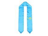 Kazakhstan Flag Graduation Stole, Kazakhstan Flag Graduation Sash, Kazakhstan Graduation Stole, Kazakh Flag Graduation Stole