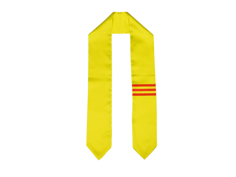 South Vietnam Flag Graduation Stole, South Vietnam Flag Graduation Sash, South Vietnam Graduation Stole, South Vietnamese Graduation Stole