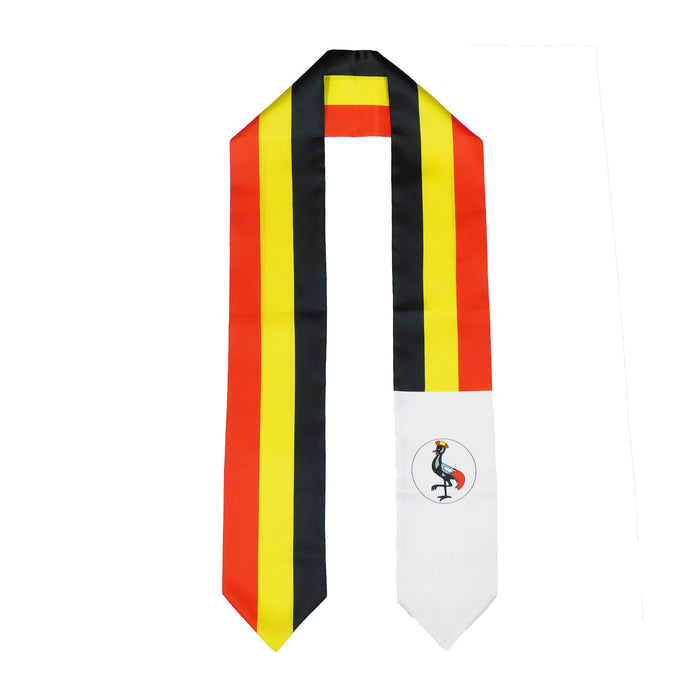 Uganda Flag Graduation Stole, Uganda Flag Graduation Sash, Uganda Graduation Stole, Ugandan Flag Graduation Stole