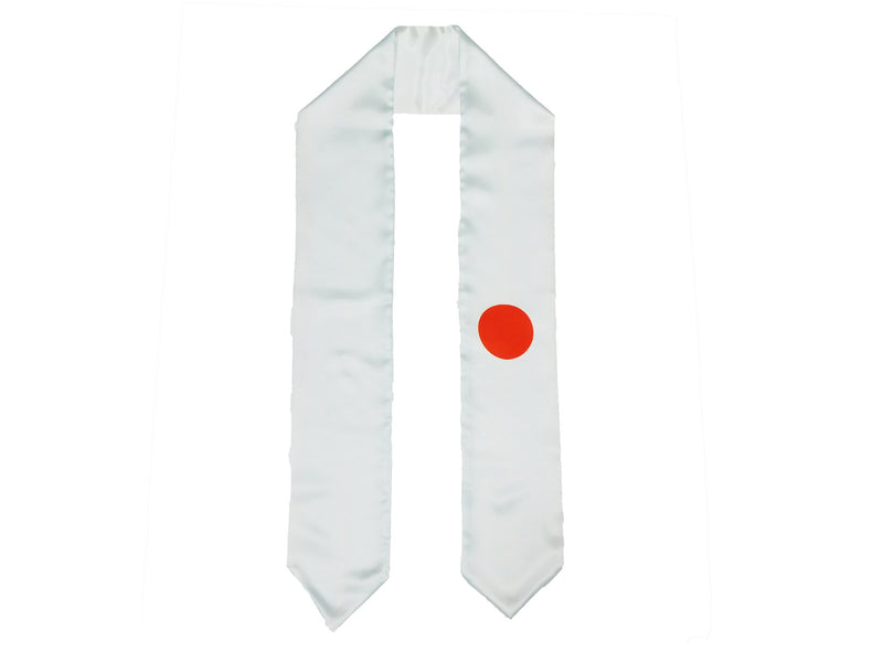 Japan Flag Graduation Stole, Japan Flag Graduation Sash, Japan Graduation Stole,  Japanese Flag Graduation Stole