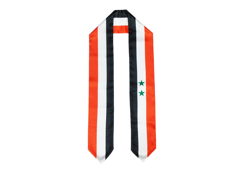 Syria Flag Graduation Stole, Syria Flag Graduation Sash, Syria Graduation Stole, Syrian Flag Graduation Stole