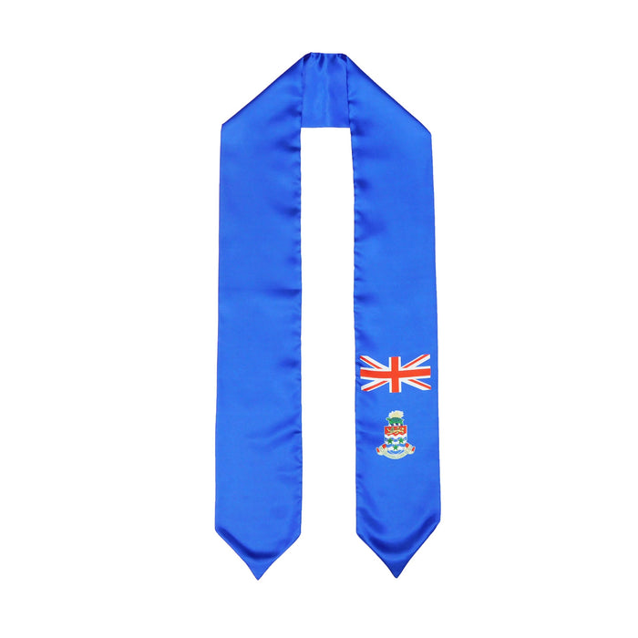 Cayman Islands Flag Graduation Stole, Cayman Islands Flag Graduation Sash, Cayman Islands Graduation Stole, Caymanians Flag Graduation Stole