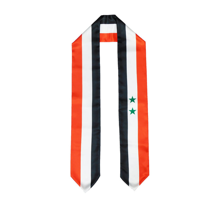 Syria Flag Graduation Stole, Syria Flag Graduation Sash, Syria Graduation Stole, Syrian Flag Graduation Stole