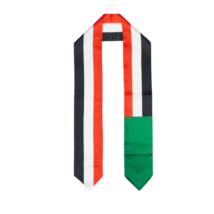 Sudan Flag Graduation Stole, Sudan Flag Graduation Sash, Sudan Graduation Stole, Sudanese Flag Graduation Stole