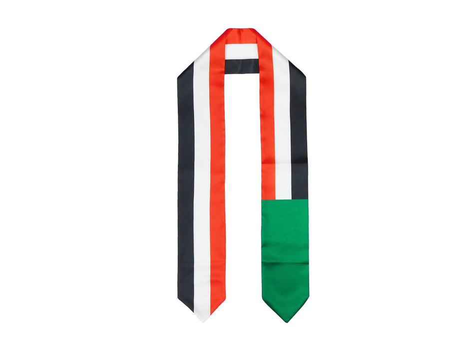 Sudan Flag Graduation Stole, Sudan Flag Graduation Sash, Sudan Graduation Stole, Sudanese Flag Graduation Stole