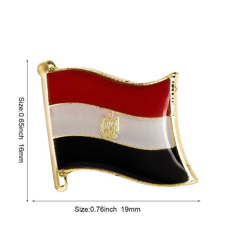 Egypt Flag Lapel Clothes / Country Flag Badge / Egyptian National Flag Brooch / Egypt National Flag Lapel Pin / Egypt Enamel Pins