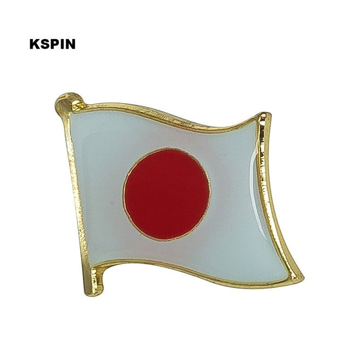 Japan National Flag Lapel Pin / Japan Flag Lapel Clothes / Country Flag Badge / Japanese National Flag Brooch / Japan Enamel Pins