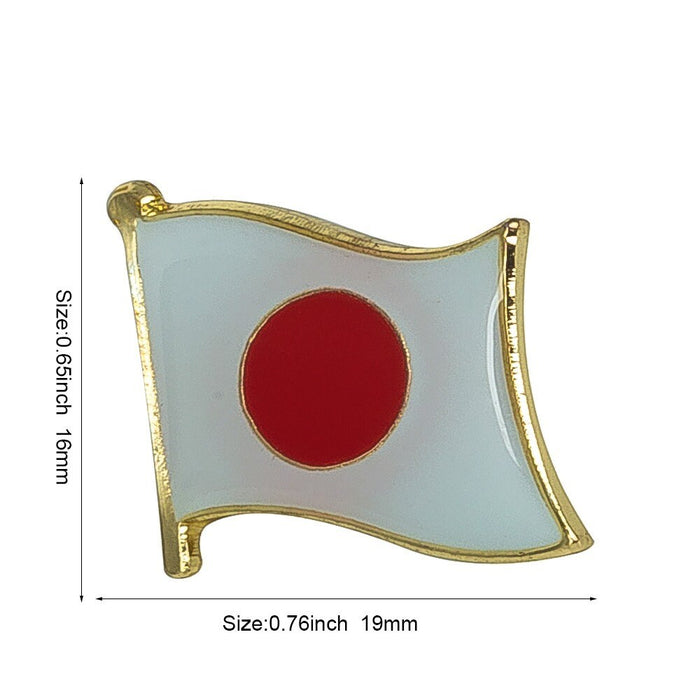 Japan National Flag Lapel Pin / Japan Flag Lapel Clothes / Country Flag Badge / Japanese National Flag Brooch / Japan Enamel Pins