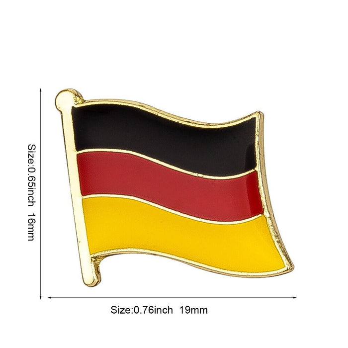 Germany National Flag Lapel Pin / Germany Flag Lapel Clothes / Country Flag Badge / Germanys National Flag Brooch / Germany Enamel Pins