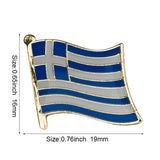 Greece National Flag Lapel Pin / Greece Flag Lapel Clothes / Greece Country Flag Badge / Greeks National Flag Brooch / Greece Enamel Pins