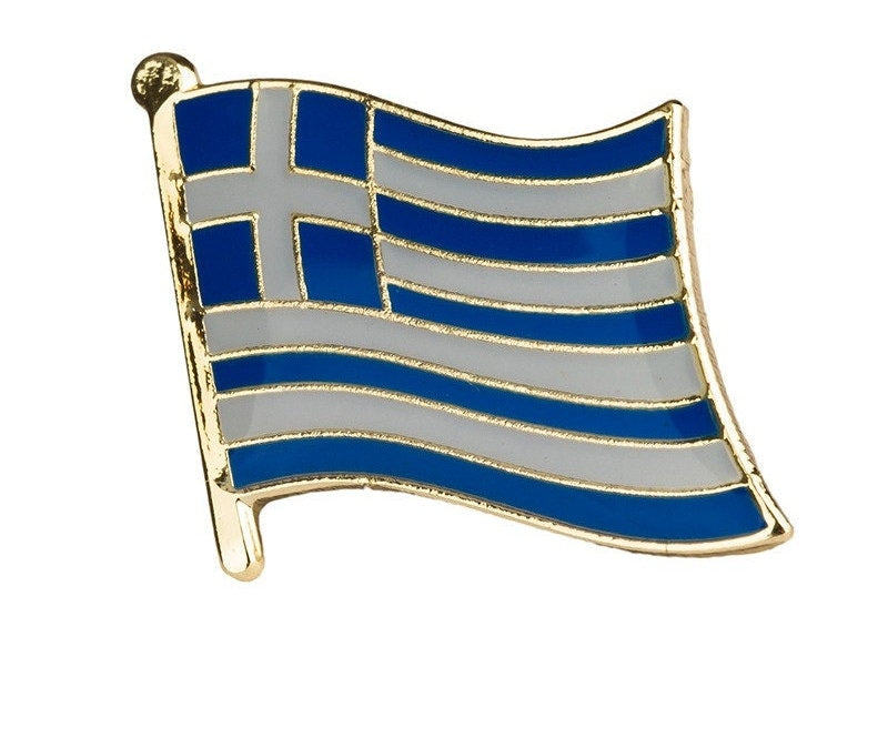 Greece National Flag Lapel Pin / Greece Flag Lapel Clothes / Greece Country Flag Badge / Greeks National Flag Brooch / Greece Enamel Pins