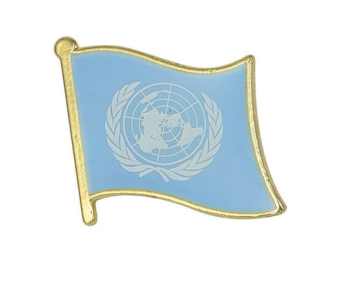 United Nations National Flag Lapel Pin / United Nations Flag Lapel Clothes / United Nations Flag Badge / National Flag Brooch / Enamel Pins