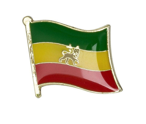 Ethiopia National Flag Lapel Pin / Ethiopia Flag Lapel Clothes / Ethiopia Country Flag Badge / Ethiopian National Flag Brooch / Enamel Pins