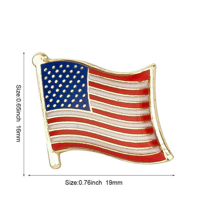 U.S.A. National Flag Lapel Pin / U.S.A. Flag Lapel Clothes / Country Flag Badge / American National Flag Brooch / United Sates Enamel Pins