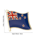 New Zealand National Flag Lapel Pin / New Zealand Flag Lapel clothes / New Zealand country flag Badge  / national flag Brooch / enamel pins