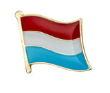 Luxembourg National Flag Lapel Pin / Luxembourg Flag Lapel Clothes / Luxembourg Country Flag Badge / National Flag Brooch / Enamel Pins