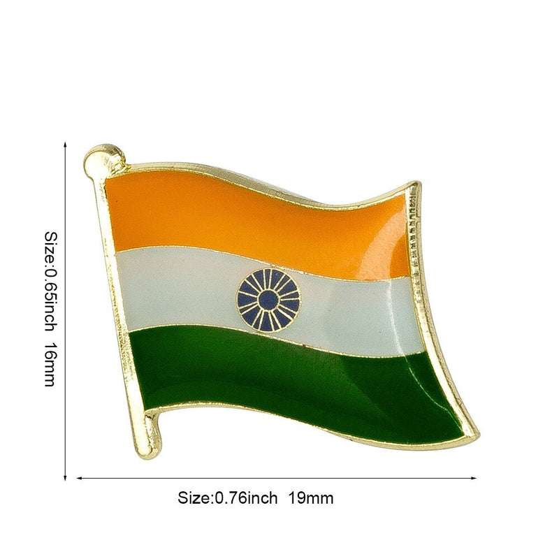 India National Flag Lapel Pin / India Flag Lapel Clothes / India Country Flag Badge / Indian National Flag Brooch / India Enamel Pins