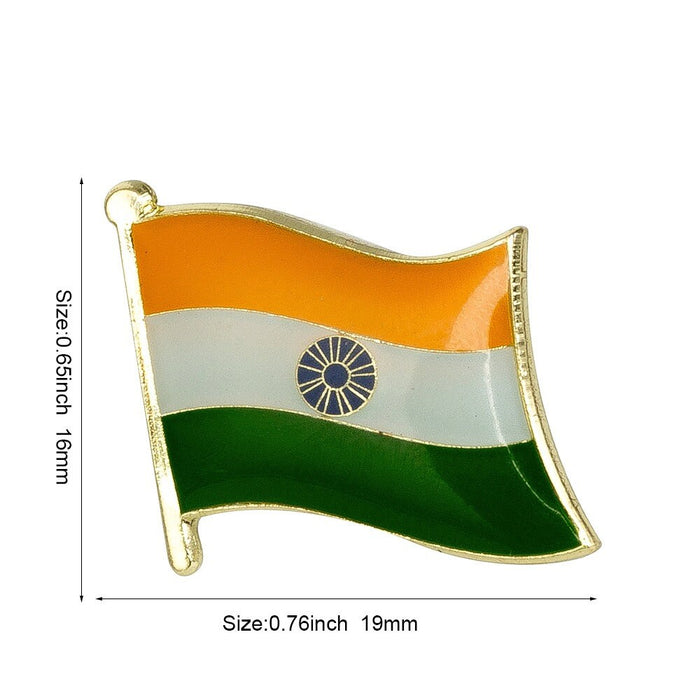 India National Flag Lapel Pin / India Flag Lapel Clothes / India Country Flag Badge / Indian National Flag Brooch / India Enamel Pins