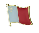 Malta National Flag Lapel Pin / Malta Flag Lapel Clothes / Malta Country Flag Badge / Maltese National Flag Brooch / Maltese Enamel Pins