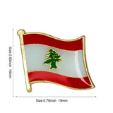 Lebanon National Flag Lapel Pin / Lebanon Flag Lapel clothes / Lebanon country flag Badge / Lebanese national flag Brooch / enamel pins