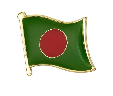Bangladesh National Flag Lapel Pin / Bangladesh Flag Lapel Clothes / Country Flag Badge / Bangladeshi National Flag Brooch / Enamel Pins
