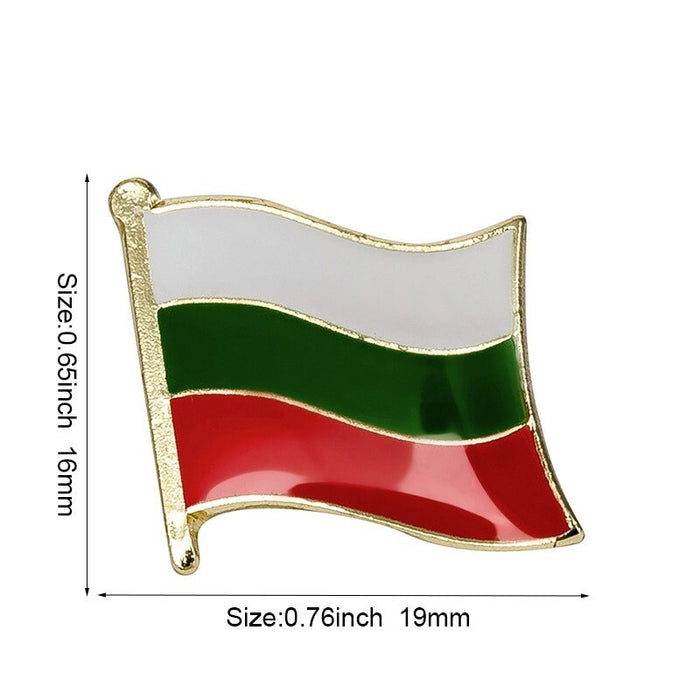 Bulgaria Flag Lapel Clothes / Country Flag Badge / Bulgarian National Flag Brooch / Bulgaria National Flag Lapel Pin / Bulgaria Enamel Pins