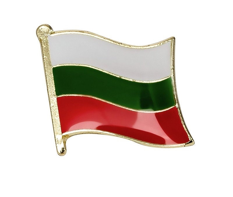 Bulgaria Flag Lapel Clothes / Country Flag Badge / Bulgarian National Flag Brooch / Bulgaria National Flag Lapel Pin / Bulgaria Enamel Pins