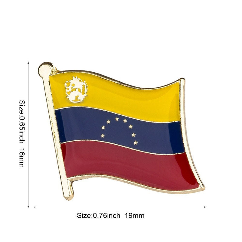 Venezuela Flag Lapel Clothes / Country Flag Badge / Venezuelan National Brooch / Venezuela National Flag Lapel Pin / Venezuela Enamel Pins
