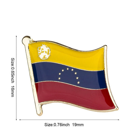 Venezuela Flag Lapel Clothes / Country Flag Badge / Venezuelan National Brooch / Venezuela National Flag Lapel Pin / Venezuela Enamel Pins