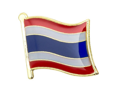 Thailand Flag Lapel Clothes / Country Flag Badge / Thai National Flag Brooch / Thailand National Flag Lapel Pin / Thailand Enamel Pins