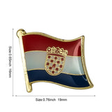 Croatia Flag Lapel Clothes / Country Flag Badge / Croatian National Flag Brooch / Croatia National Flag Lapel Pin / Croatia Enamel Pins