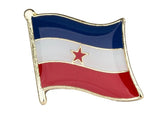 Yugoslavia Flag Lapel clothes / country flag Badge / Yugoslavian flag Brooch / Yugoslavia National Flag Lapel Pin / Yugoslavia enamel pins