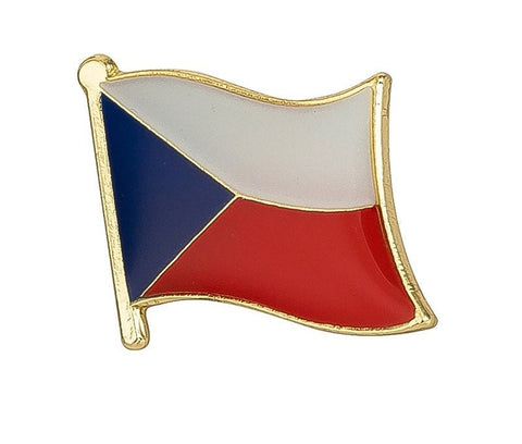 Czech National Flag Lapel Pin / Czech Flag Lapel clothes / Czech country flag Badge / Czechs national flag Brooch / Czech enamel pins